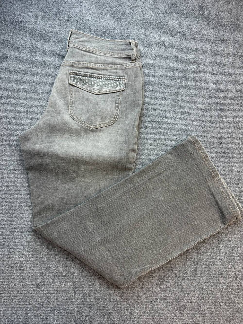 Vintage Y2K Chico’s Platinum Jeans 1 Regular Taupe Gray Bootcut Hong Kong